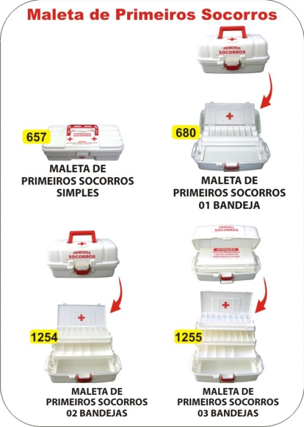 Maleta de Primeiros Socorros Simples 
