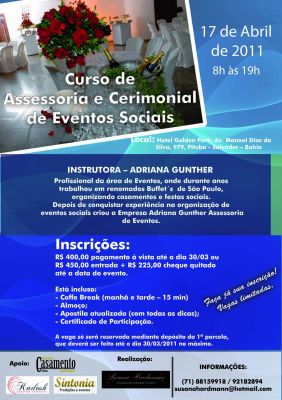 CURSO DE ASSESSORIA EM CASAMENTO