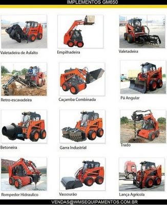Mini-Carregadeira GM650 WeCan - Similar a BOBCAT - WMS EQUIPAMENTOS