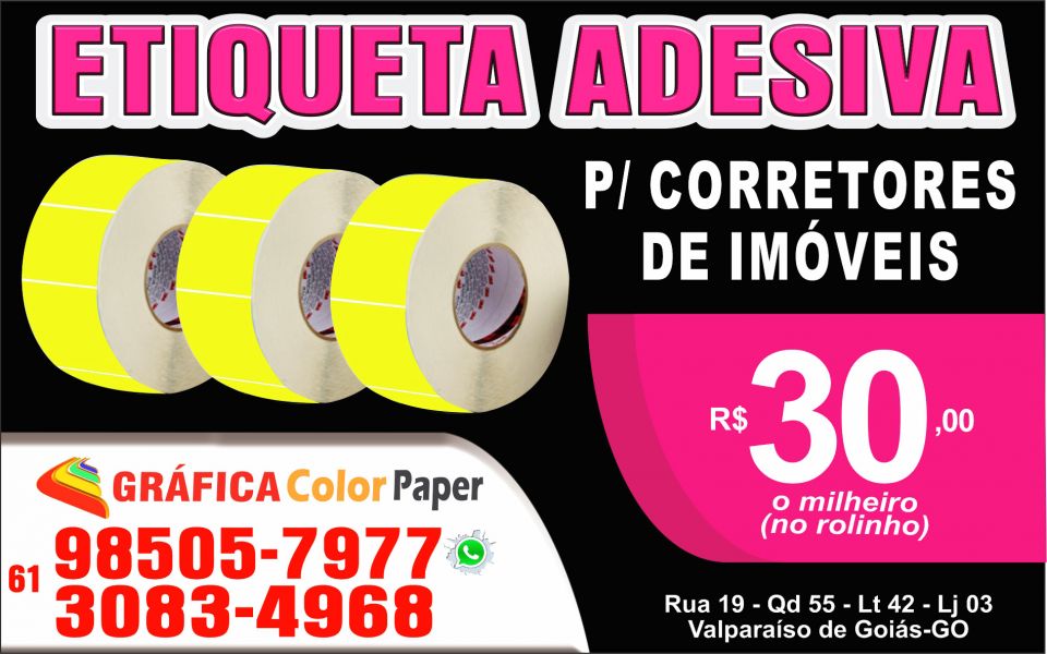 Etiqueta Adesiva para Corretor de Imóveis