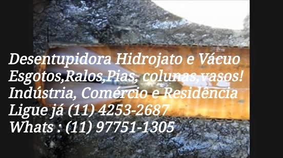 Desentupidora em Santo Amaro (11) 4253-2687 Esgotos,Ralos,Pias,Vasos Sanitários