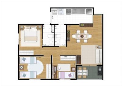 aptos ao lado do metro 2 e 3 dorms