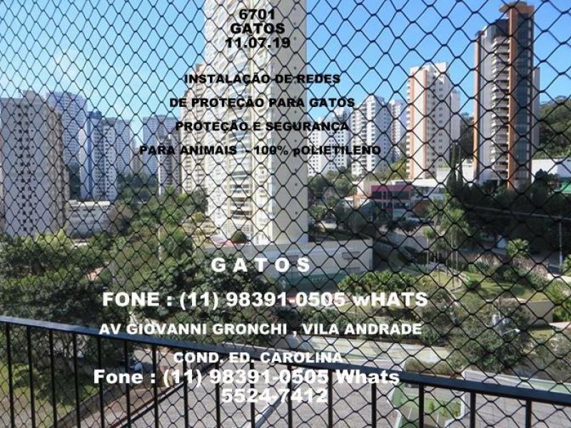 Telas de Proteção na Vila Andrade, Condominio Edificio Carolina , (11)  98391-0505 zap