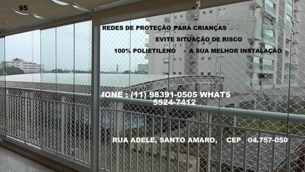 Redes de Proteção em Santo Amaro, (11) 98391-0505 zap 