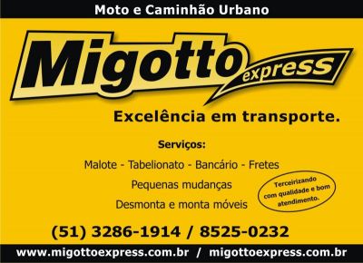Migotto Express - Mudanças em Porto Alegre - (51)32861914.