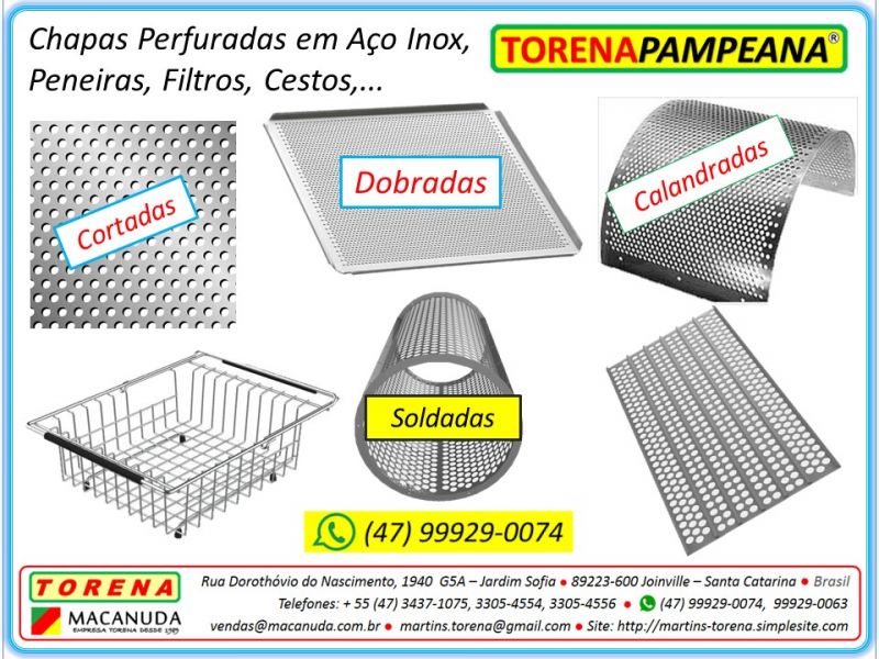 Serviços em aço inox, caldeiraria Macanuda Joinville