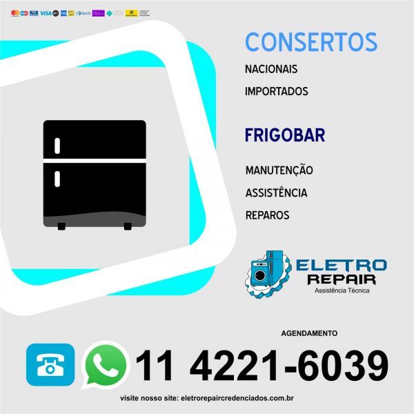 Reparos para frigobar da marca Electrolux
