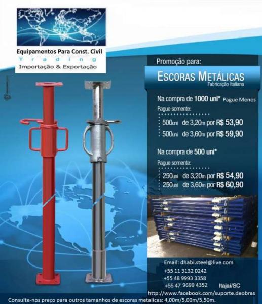  Suporte de Aço para Escoramento de Obra