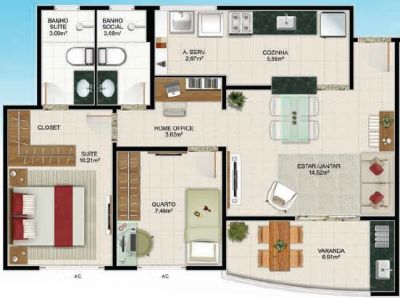 Laranjeiras 2 ou 3 Quartos (2 ou Qts. sendo 1 Suíte) melhor área de Lazer da Serra 16.000m² de verde