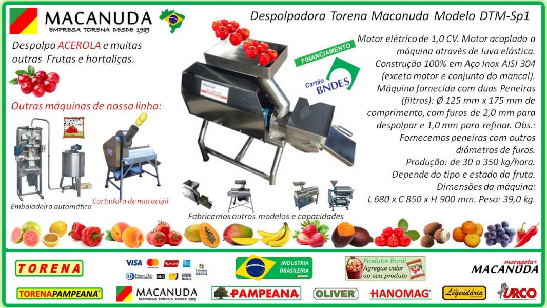 Fruticultor, recheie a guaiaca fazendo polpas com máquinas Macanuda
