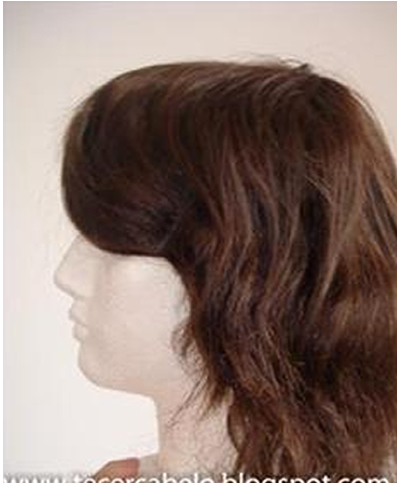Peruca cabelo natural castanho medio Preço R$ 200