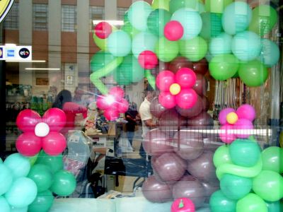 DECORAÇÃO COM BALÕES EM CASAS, CHÁCARAS, LOJAS, CLUBES..