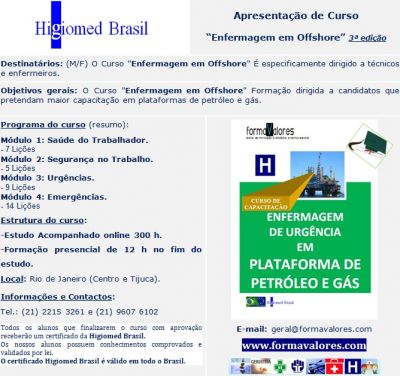 Enfermagem em Offshore