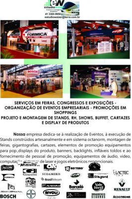 ESTUDIO WAIZER Montagens e Eventos, Stands, Lojas, Arquitetura Promocional.