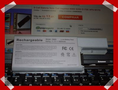 9 Cell Bateria Notebook Dell Latitude D530 D531 D531N D820 D830