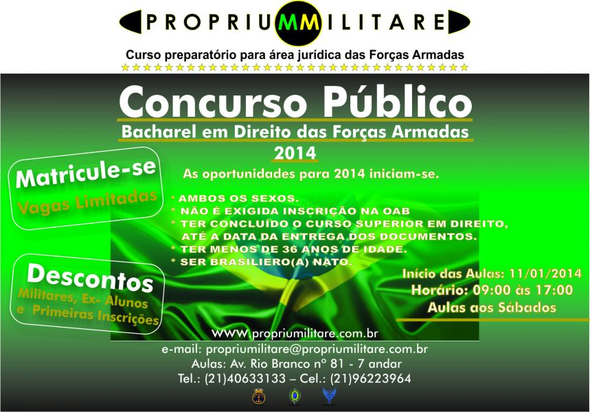 Curso Proprium Militare - Nova Turma 2014