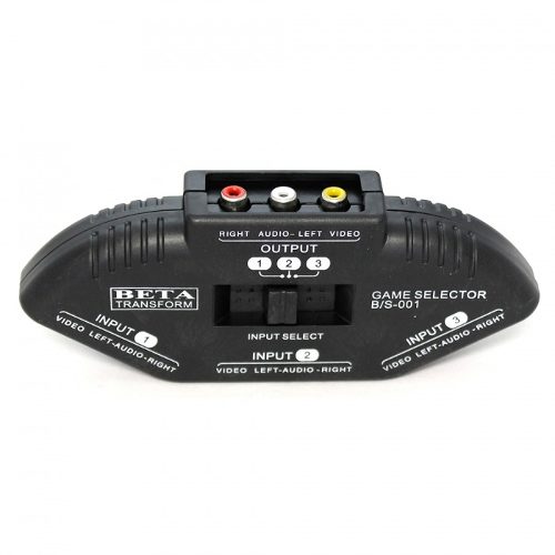 Chave Seletora Rca Audio e Video, Ligue Até 3 Aparelhos e 1 TV