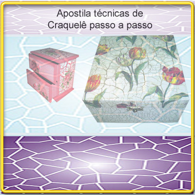 Apostila curso de craquele ilustrada com fotos passo a passo