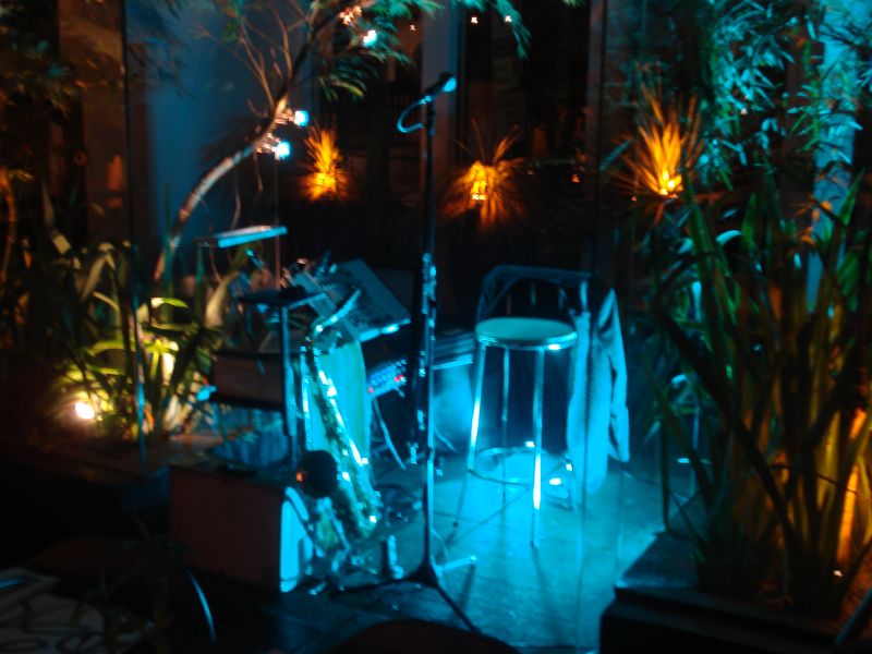 Saxofonista, música ao vivo!