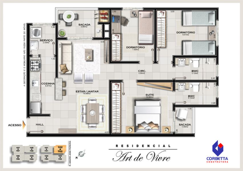 Residencial Art de Vivre bairro Coloninha Araraanguá