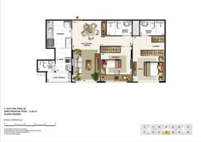 PRIVILEGE - Apto 2 qtos 71m² no Noroeste