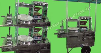 Carrinho de Cachorro Quente e Batata frita em aço inox - ótima qualidade 