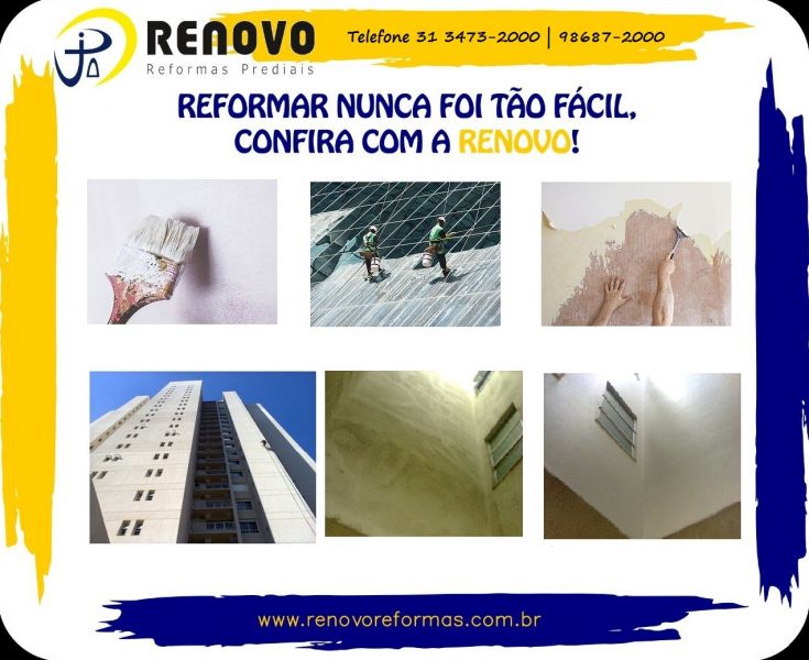 Limpeza de Fachadas Reforma Predial Renovo em Castelo Belo Horizonte