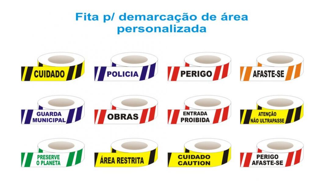 Fita para isolamento de area  