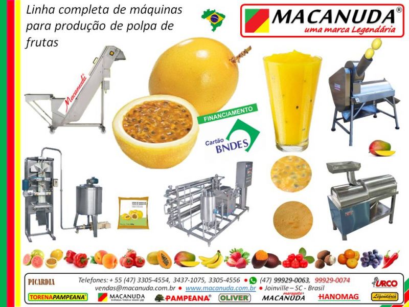 Despolpadeiras de Frutas em até 48 meses pelo Cartão BNDES