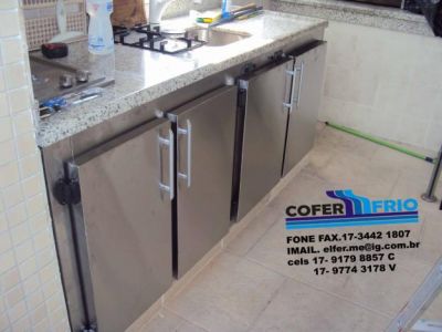 balcao refrigerado imbutido para residencias 