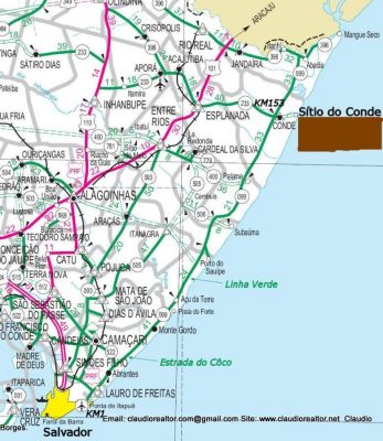 Terreno a venda no Litoral norte, Frente para o mar, 175.000 m2.