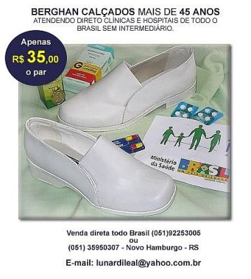 Sapatos para Médicos e Enfermeiros 35,00