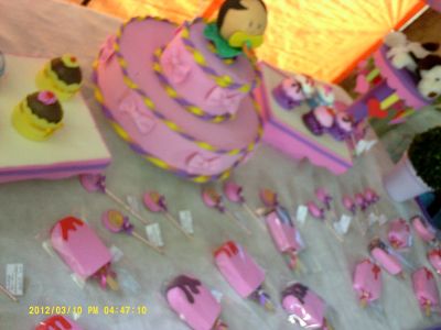 Bolos cenográficos em eva