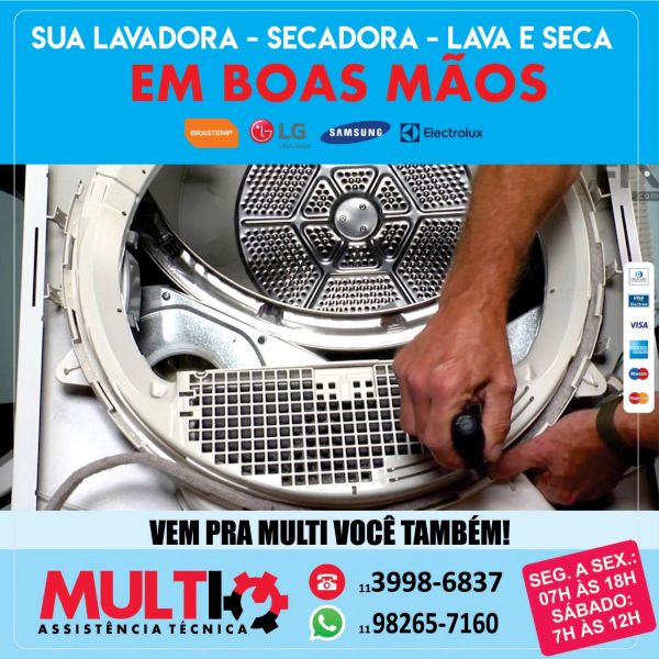 Manutenção para lava e seca