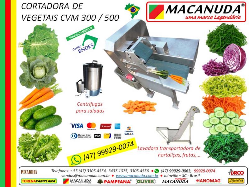 Fatiar cebolinha verde máquina profissional marca MACANUDA