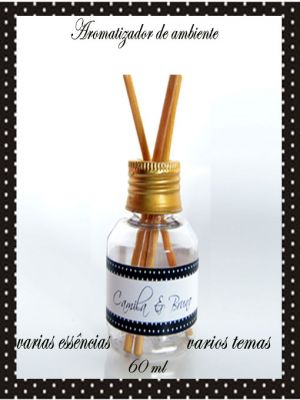 mini aromatizador de ambiente 60ml personalizado 2,80 acima de 50un