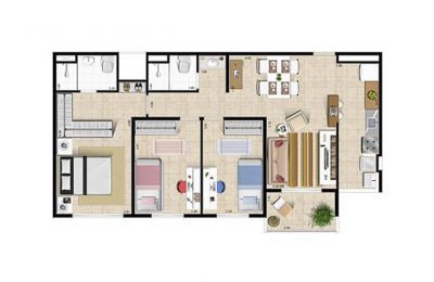 Apartamento, 3 quartos, Jacarepaguá, Rio de Janeiro, RJ, Prontos Para Morar, Businesseciarj