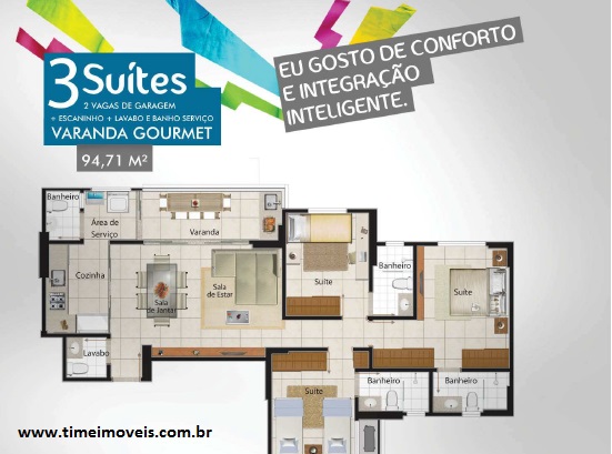  Residencial Like Bueno  Morar bem em um 03 quartos, 02 suítes, 02 vagas de garagem