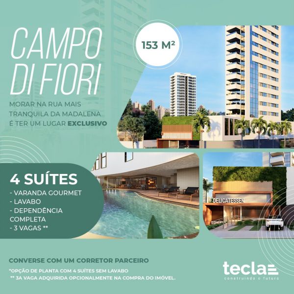Vendo apto 4 quartos 153m² Madaelna Recife 