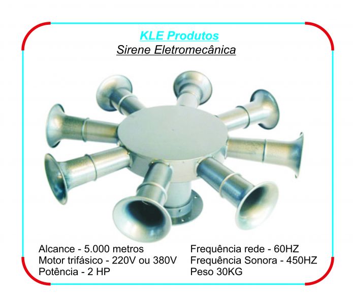 Sirene – Longo de alcance 5.000 metros  