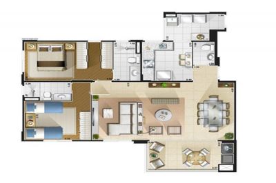 Apartamento L ' Acqua Residencial - Aptos 2 á 4 dorms 1 á 3 suítes - São Bernardo do Campo !!!