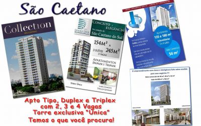 Apartamento em São Caetano - 2,3 e 4 Dorm (3 Suítes) 2 a 4 vagas 