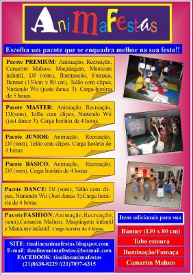 Animação de festas infantis niterói e são gonçalo