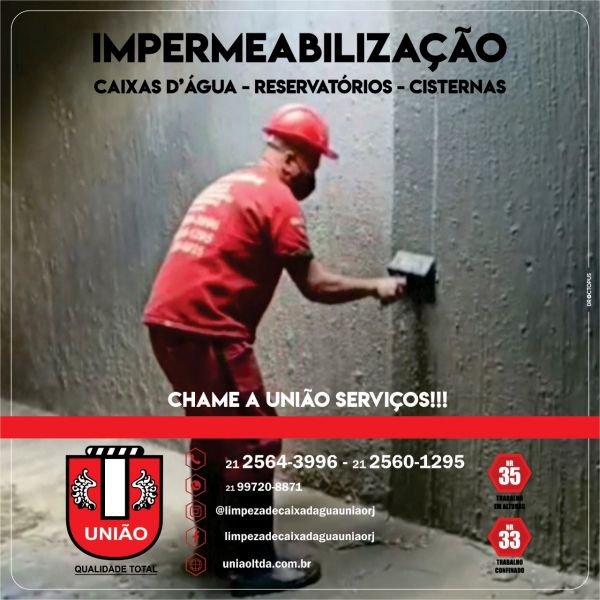 Impermeabilização de caixas de água e cisternas