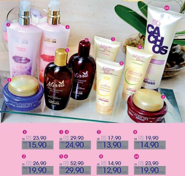 Kit De Beleza MULHER VITORIOSA (Pele, Mãos, Pés, Cabelos)