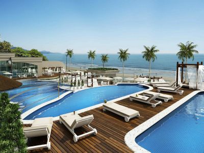 APTO FRENTE AO MAR CLUB COMPLETO COM ÁREA DE LAZER