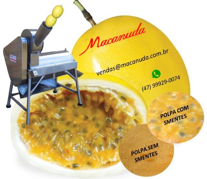 Produtor de Maracujá da Bahia, Máquinas para polpa Macanuda