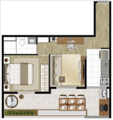 Art's Mourato Coelho - Aptos de 50 m² á 117 m² - 1 e 2 dormts - 1 suíte !!!!