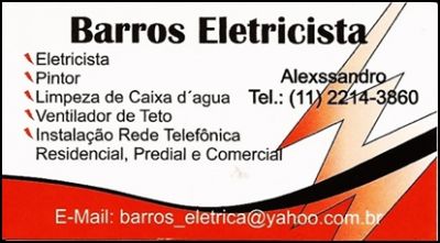 executo serviço de eletricista
