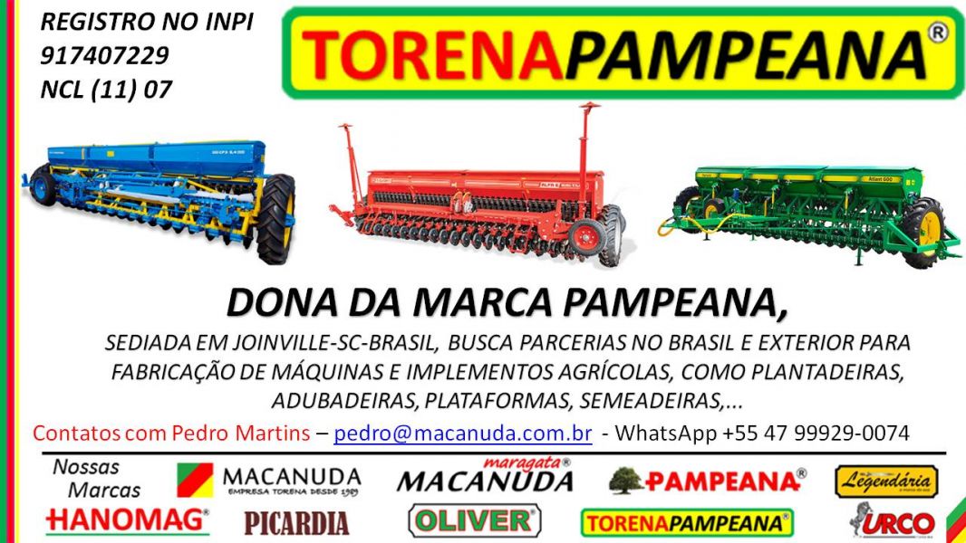 DONA DA MARCA TORENA PAMPEANA Máquinas Busca Parcerias  
